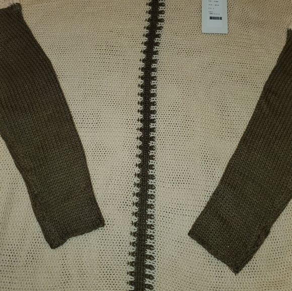 DOUBLJU Beige tunic/dress long sleeve~turtle neck - Picture 4 of 6